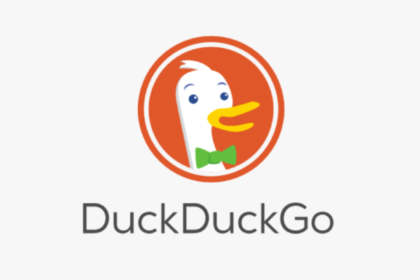 Illustration of DuckDuckGo logo highlighting its privacy-focused features