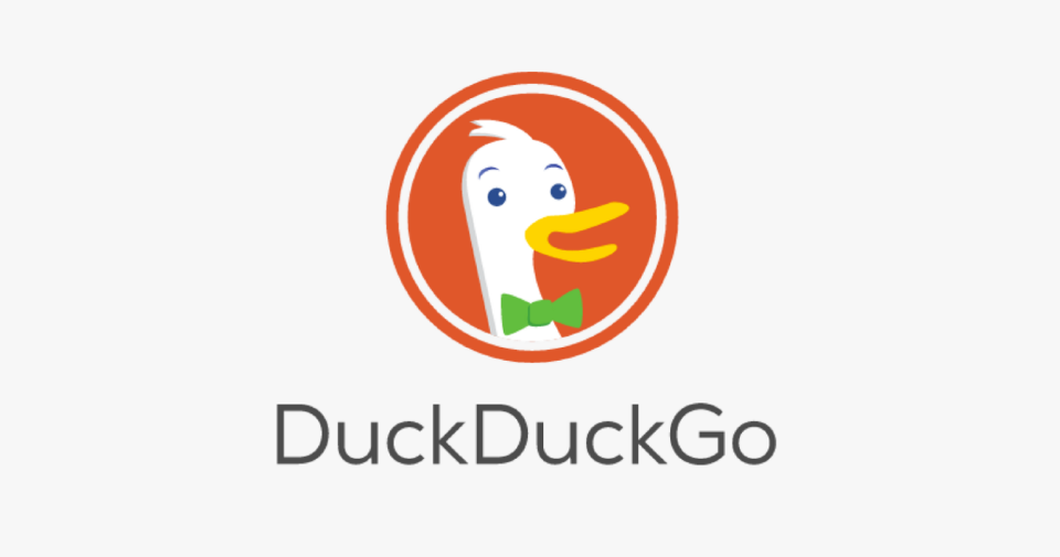 Illustration of DuckDuckGo logo highlighting its privacy-focused features