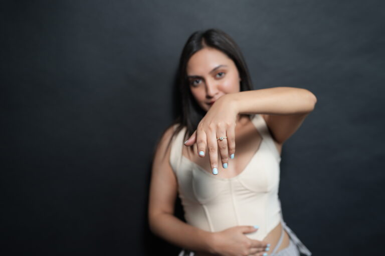 Light Weight Solitaire Ring